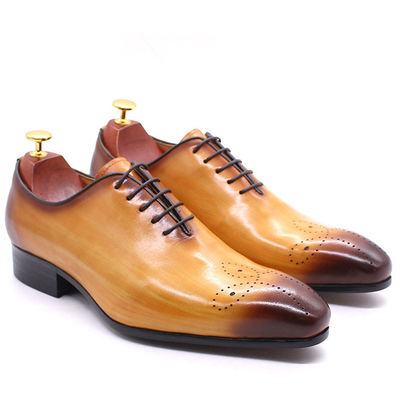 Retro Vintage Uomo Scarpe in cuoio, Uomo Scarpe in cuoio con lacci Brogue