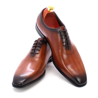 Scarpe da uomo in pelle originale Italia Stile Scarpe da lavoro nere / marroni