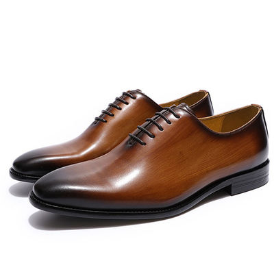 Scarpe da uomo in pelle originale Italia Stile Scarpe da lavoro nere / marroni