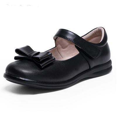 Scarpe da scuola in pelle unisex tacco piatto con lacci suola di gomma