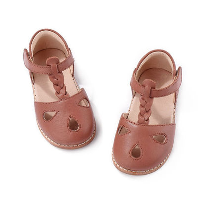 Scarpe da scuola in pelle gialla Scarpe da bambino da pelle gialla