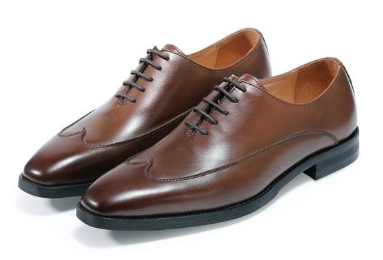 Derby Brogue Oxford Uomo abito in pelle Calzature classiche fatte a mano con servizio OEM