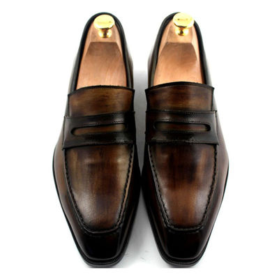 Calzature da uomo in pelle su misura Calzature Goodyear Calzature 100% realizzate a mano