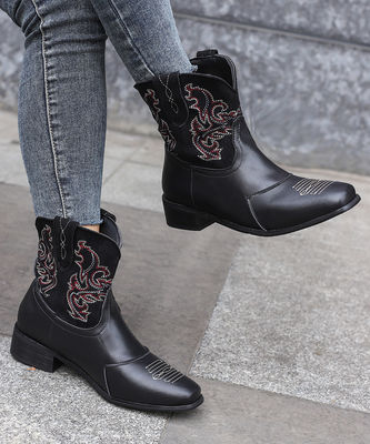 Stivali da cowboy occidentali in pelle da donna con prestazioni eccellenti