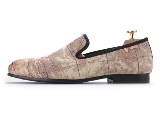 Slip On Men Velvet Loafers Brodato Velvet Scarpe da fumo