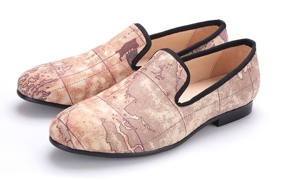 Slip On Men Velvet Loafers Brodato Velvet Scarpe da fumo