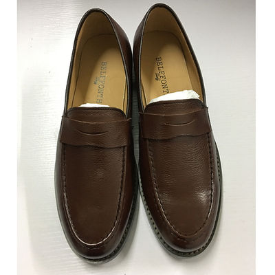 Scarpe da uomo in pelle marrone, calzature da festa di moda, calzature da uomo.