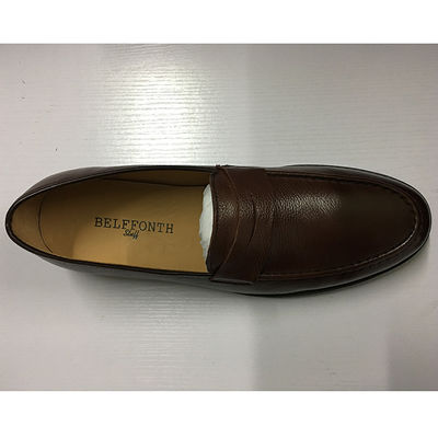 Scarpe da uomo in pelle marrone, calzature da festa di moda, calzature da uomo.
