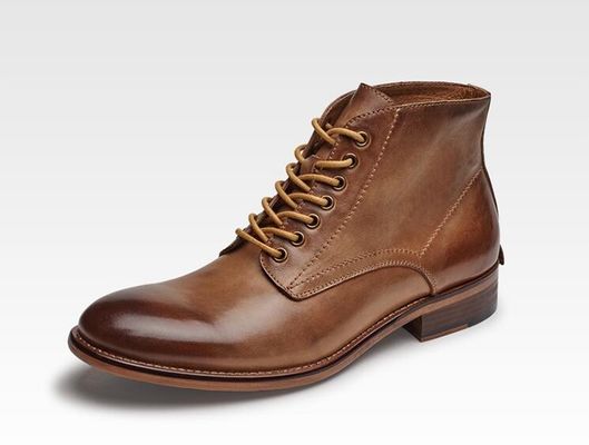 Giubbotti in pelle da uomo Inverno Autunno Giubbotti in pelle da uomo Top alto Boots in pelle di cotone - imbottito di peluche