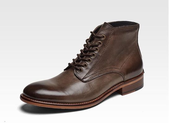Giubbotti in pelle da uomo Inverno Autunno Giubbotti in pelle da uomo Top alto Boots in pelle di cotone - imbottito di peluche