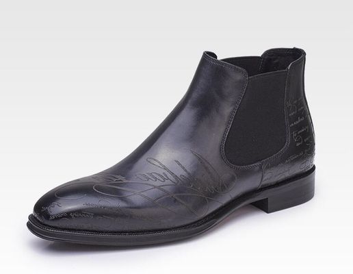Formal Casual Uomo Calzature Ankle Round Toe Pelle Uomo Lace Up Zipper Boots