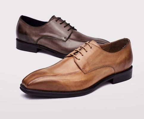 Fabbricazione a mano Uomo Nero Patent Scarpe di cuoio Piede quadrato Uomo a strisce Scarpe da sposa