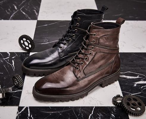 Confortevoli stivali da uomo autunnali da uomo traspiranti scarpe casual con top alto