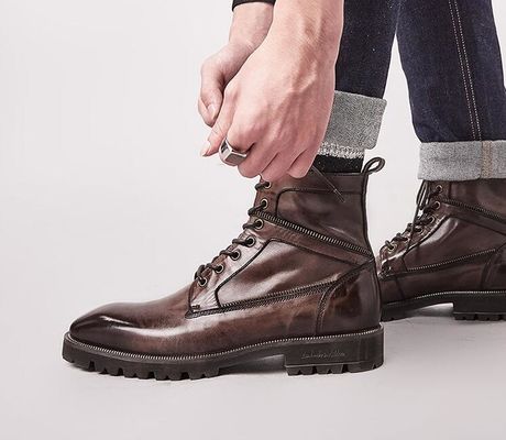 Confortevoli stivali da uomo autunnali da uomo traspiranti scarpe casual con top alto
