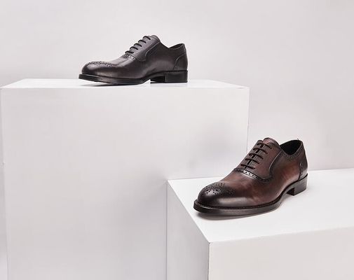 Calzature da uomo in PU classica per abiti formali Stile Oxford Calzature su misura per affari