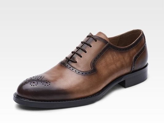 Calzature da uomo in PU classica per abiti formali Stile Oxford Calzature su misura per affari