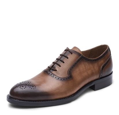 Calzature da uomo in PU classica per abiti formali Stile Oxford Calzature su misura per affari