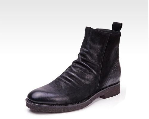 Stivali in pelle da Goodyear, stivali da uomo retro, stivali da Chelsea.