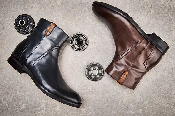 British Carved Leisure Mens Ankle Boots Spicciato Brogue Stile Chelsea Boots