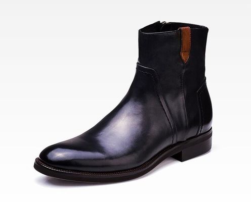 British Carved Leisure Mens Ankle Boots Spicciato Brogue Stile Chelsea Boots