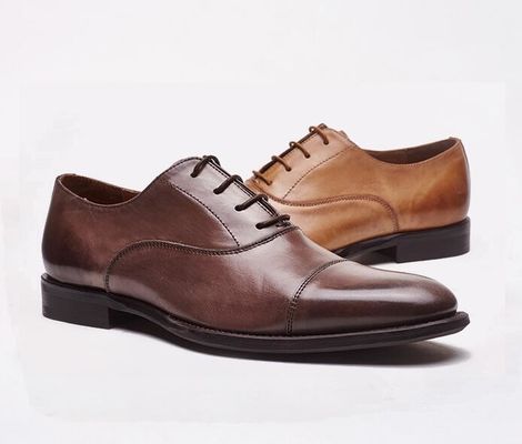 Negozi / Matrimoni Abiti da uomo Scarpe da buoi Pelli da cuoio autentico Lace Up Brogues