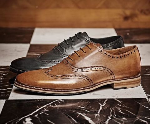 Calzature da sposa personalizzate da uomo in pelle di grano completo Goodyear calzature con giubbotto
