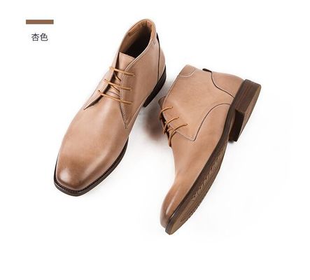Chukka Suede Pelle Uomo Pelle Casual Scarpe Marrone Uomo Lace Up Dress Stivali