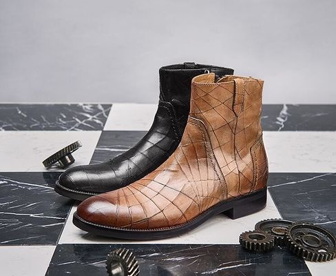 Inverno Classic Calzature da uomo in pelle Casual Normal Size Lace Up Mens Suede Ankle Boots