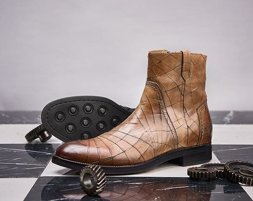 Inverno Classic Calzature da uomo in pelle Casual Normal Size Lace Up Mens Suede Ankle Boots