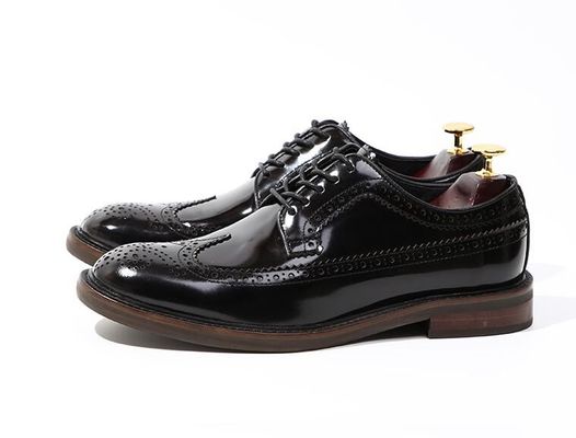 Marca Italiana Scarpe da cuoio da uomo Scarpe piatte Scarpe nere Scarpe da abito