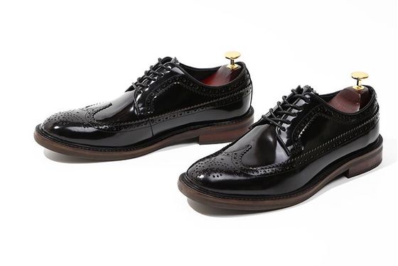Marca Italiana Scarpe da cuoio da uomo Scarpe piatte Scarpe nere Scarpe da abito