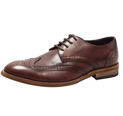 Scarpe da uomo di pelle vera e propria, scarpe da Oxford nere, scarpe classiche da vestire con pizzico.