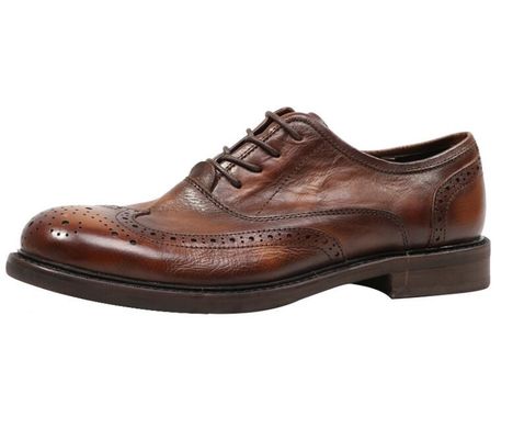 Branded Design Mens Scarpe da abito in pelle Con punta d'alluce Oxford Marrone Scarpe da abito a pizzo