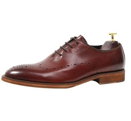 Fatto a mano Patente Sposa Uomo abito in pelle Scarpe Oxford Stile con strisce nere