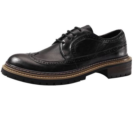 Calzature casual da uomo di primavera / autunno Calzature da uomo da uomo di pelle nera