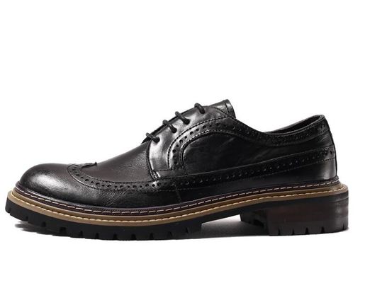 Calzature casual da uomo di primavera / autunno Calzature da uomo da uomo di pelle nera