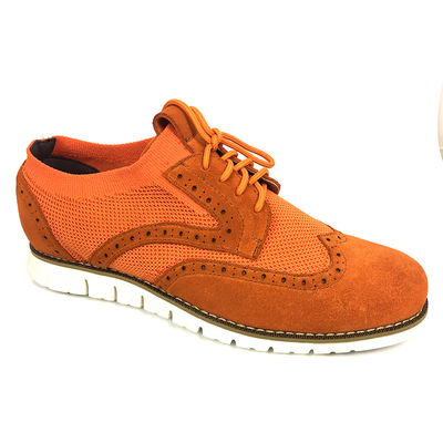 Flyknit Suede Calzature da uomo in cuoio casual, calzature da canvas a maglia per il tempo libero