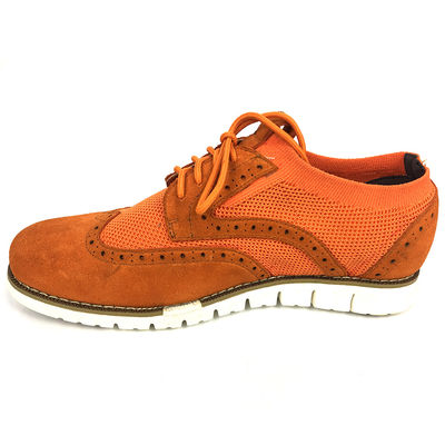 Flyknit Suede Calzature da uomo in cuoio casual, calzature da canvas a maglia per il tempo libero