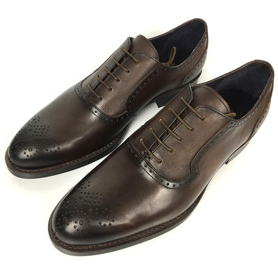 2018 Calzature Fabbrica Cina Calzature in cuoio 100% artigianali Stile italiano Calzature da uomo