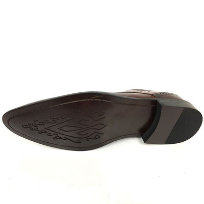 Uomini New Style Marrone Alta classe Uomini abito in pelle Scarpe Pigkin gomma