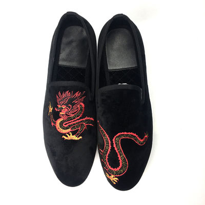 Slip On Maschile Suede Nero Tassel Loafers Con Pelle Rossa