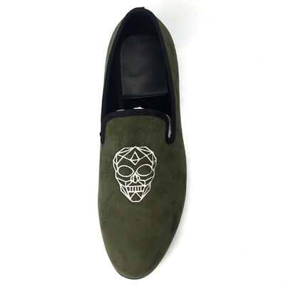 Leisure Verde leggero per uomo Loafers di velluto / Mens Scarpe da sole Prince Albert