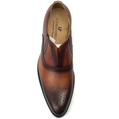 Italia Fabbricazione artigianale di cuoio Uomini abiti da festa Scarpe da ufficio Oxford