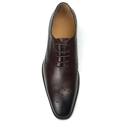 Colori a mano di cuoio di vitello uomo abito formale scarpe stile elegante