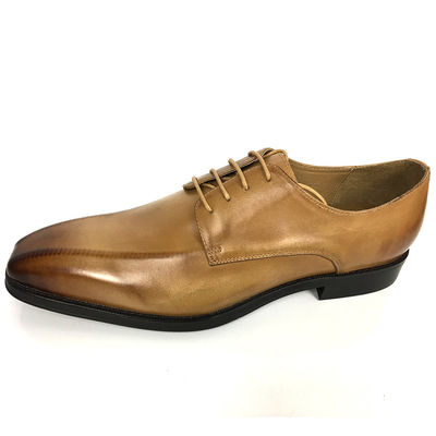 Altezza in aumento abito da sollevamento Scarpe da uomo Pelle Oxford con dita quadrate