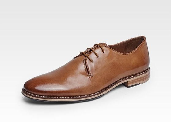 Calzature in pelle da uomo Goodyear Custom Handmade Oxford con quattro colori