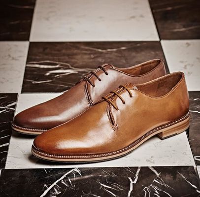 Calzature in pelle da uomo Goodyear Custom Handmade Oxford con quattro colori