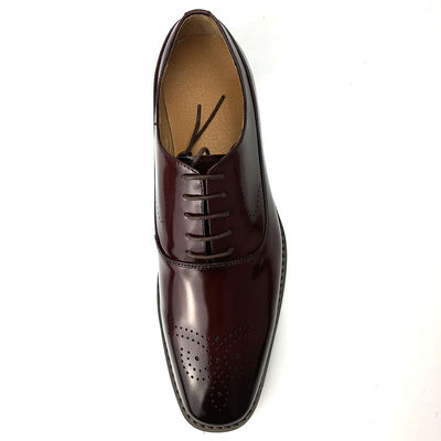 Involucro in cuoio di mucca e doppio cuoio Welt uomo scarpe da ufficio