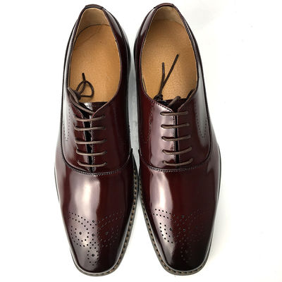 Involucro in cuoio di mucca e doppio cuoio Welt uomo scarpe da ufficio