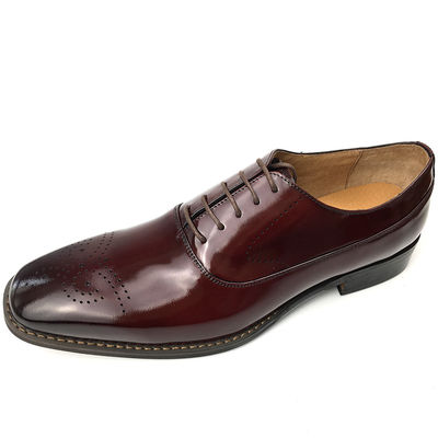 Involucro in cuoio di mucca e doppio cuoio Welt uomo scarpe da ufficio